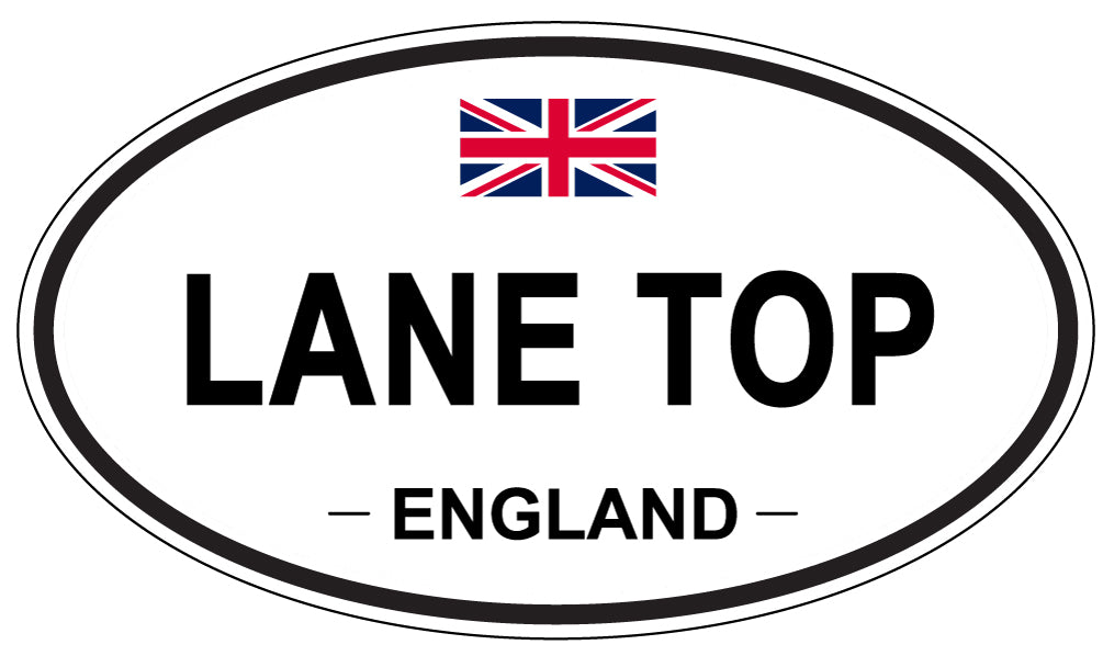 LANE TOP, England - Oval Magnet