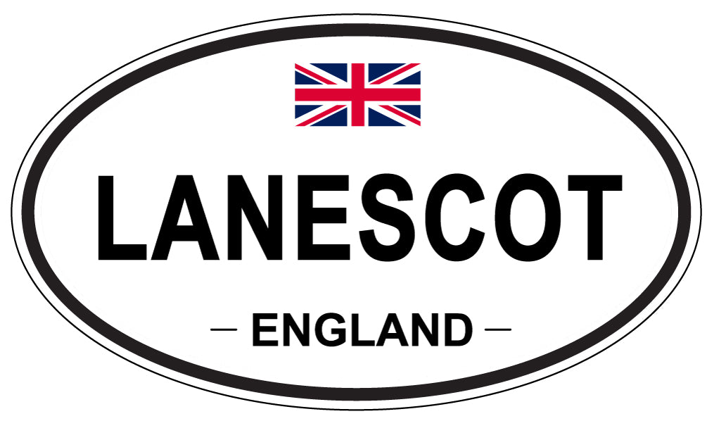 LANESCOT, England - Oval Magnet
