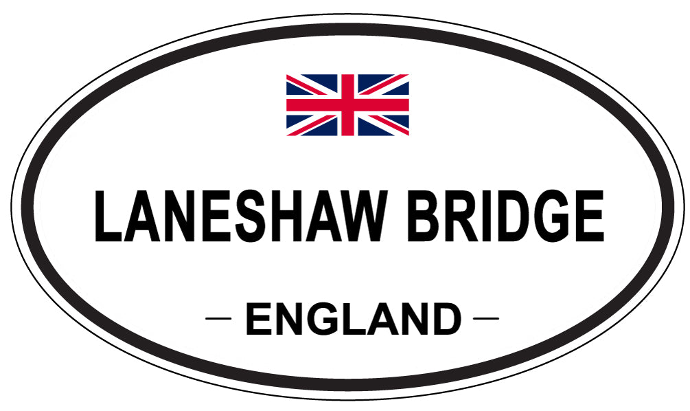 LANESHAW BRIDGE, England - Oval Magnet