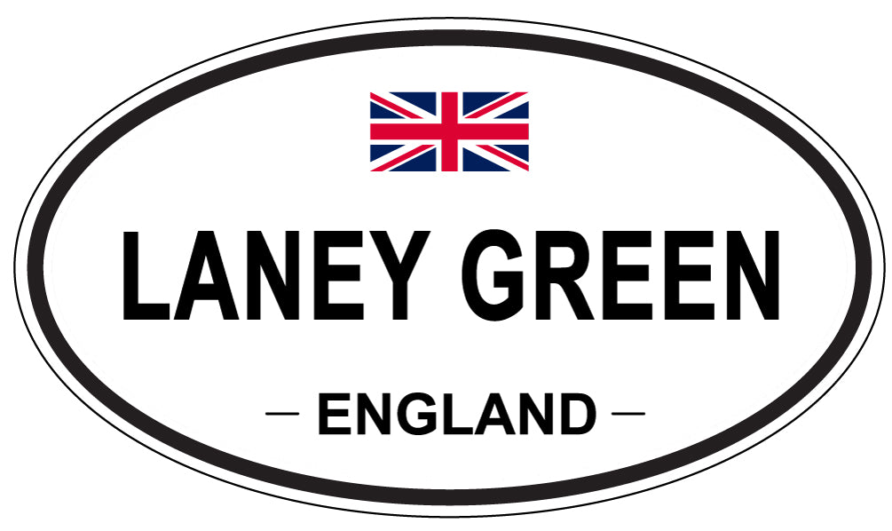 LANEY GREEN, ENGLAND - Oval Sticker