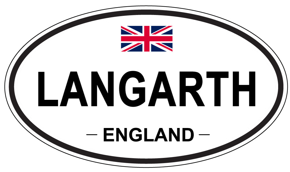 LANGARTH, England - Oval Magnet
