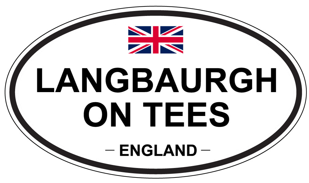 LANGBAURGH ON TEES, England - Oval Magnet