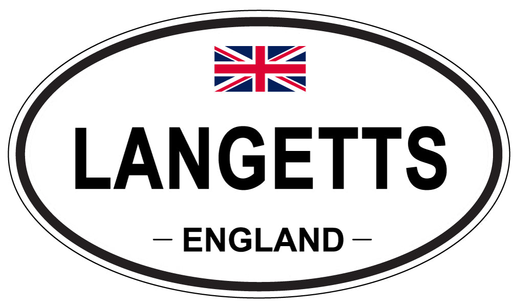 LANGETTS, England - Oval Magnet