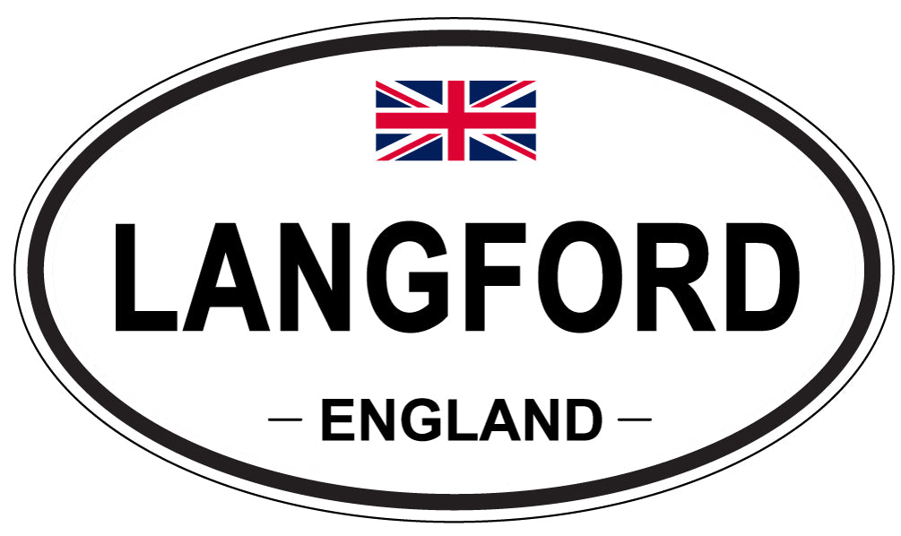 LANGFORD, England - Oval Magnet