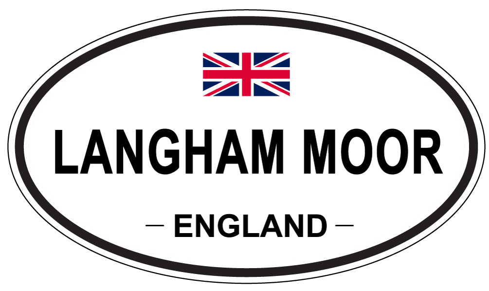 LANGHAM MOOR, ENGLAND - Oval Sticker