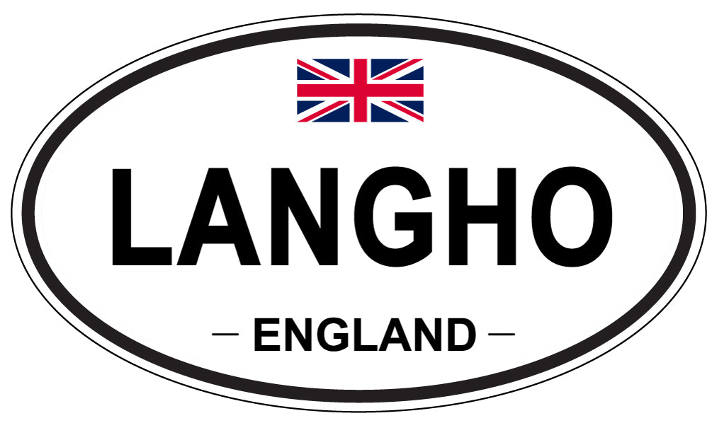 LANGHO, England - Oval Magnet