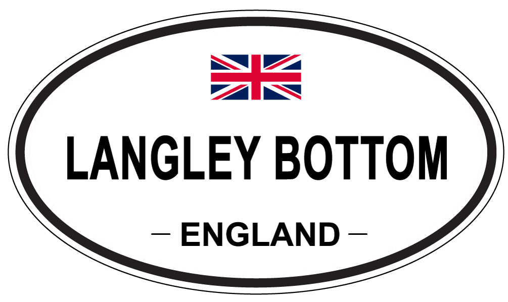 LANGLEY BOTTOM, ENGLAND - Oval Sticker