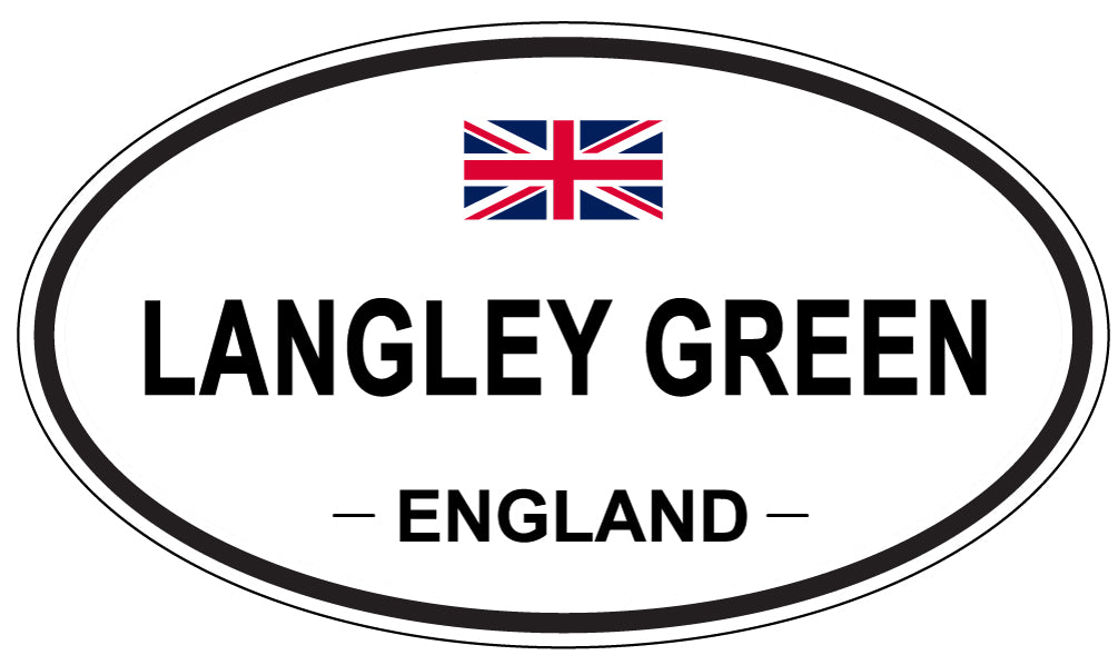 LANGLEY GREEN, England - Oval Magnet