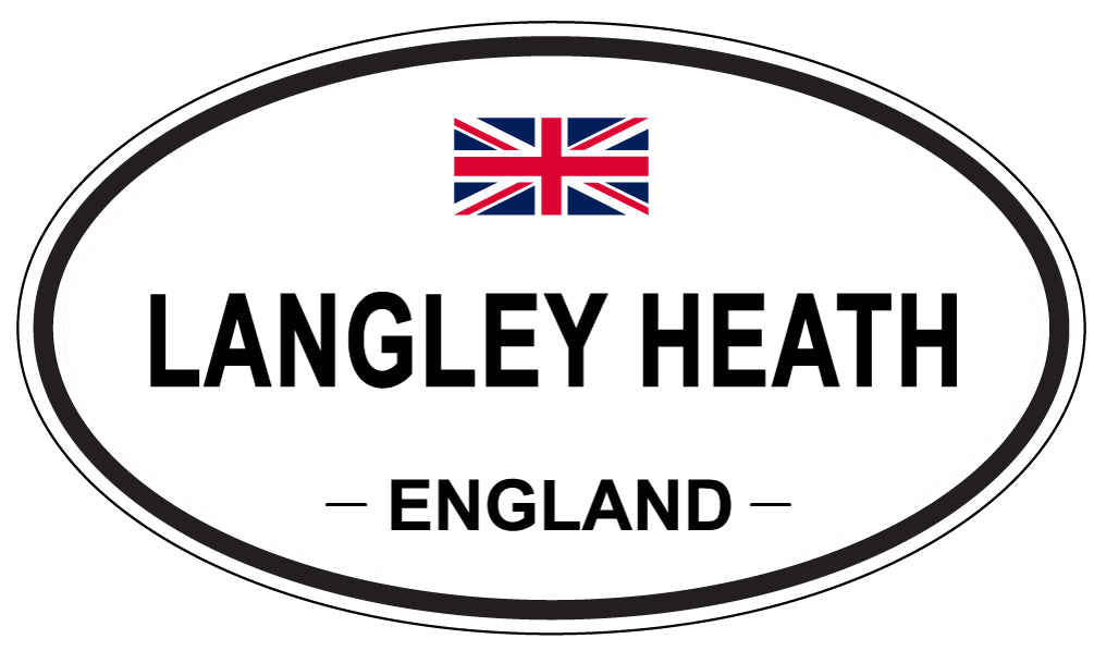 LANGLEY HEATH, ENGLAND - Oval Sticker