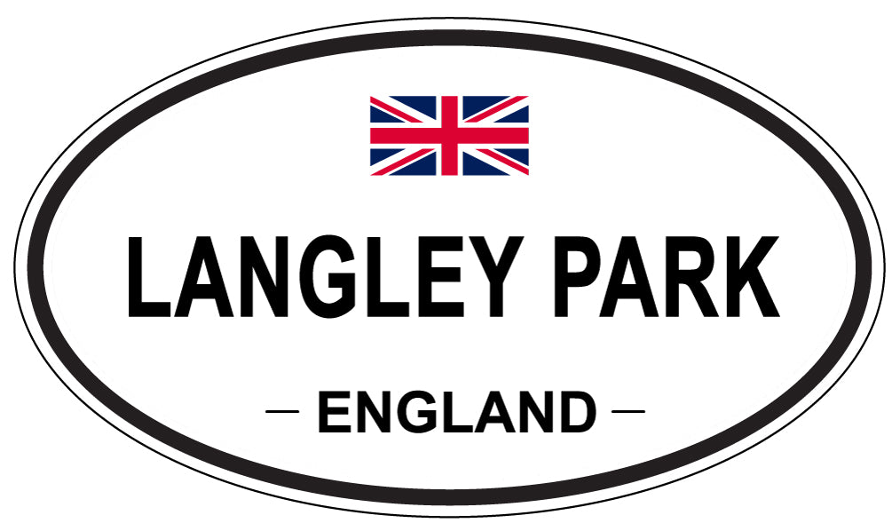 LANGLEY PARK, ENGLAND - Oval Sticker