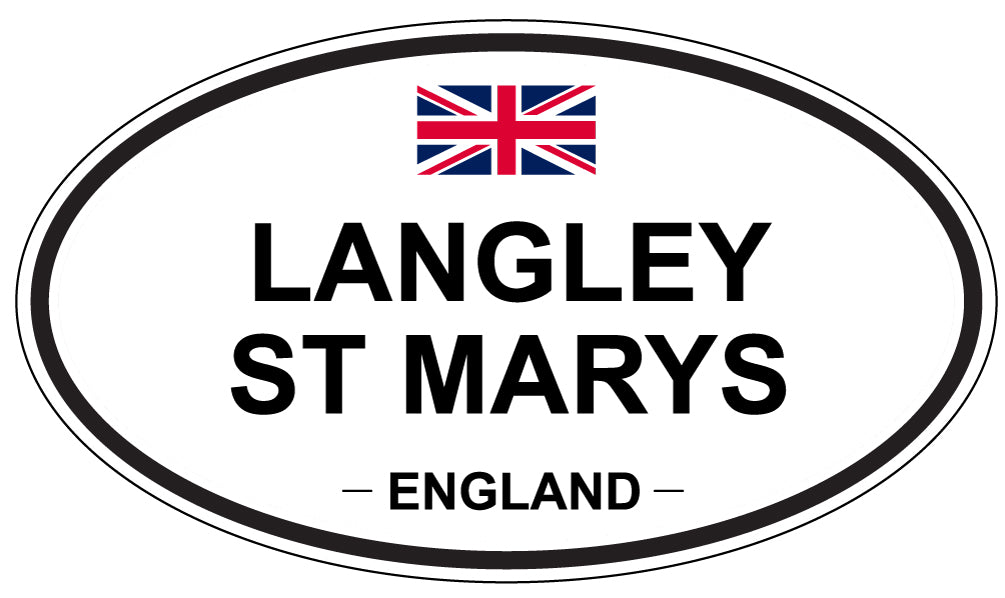 LANGLEY ST MARYS, England - Oval Magnet