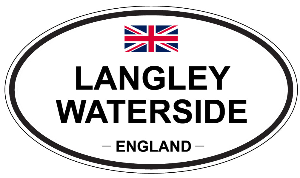 LANGLEY WATERSIDE, ENGLAND - Oval Sticker