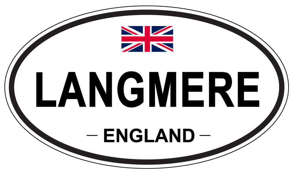 LANGMERE, England - Oval Magnet