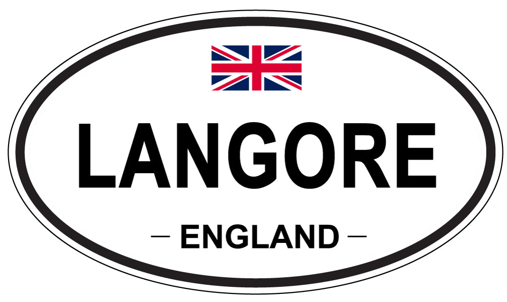 LANGORE, England - Oval Magnet