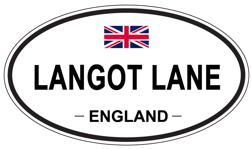 LANGOT LANE, England - Oval Magnet