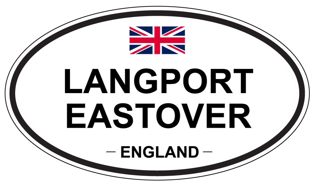 LANGPORT EASTOVER, ENGLAND - Oval Sticker