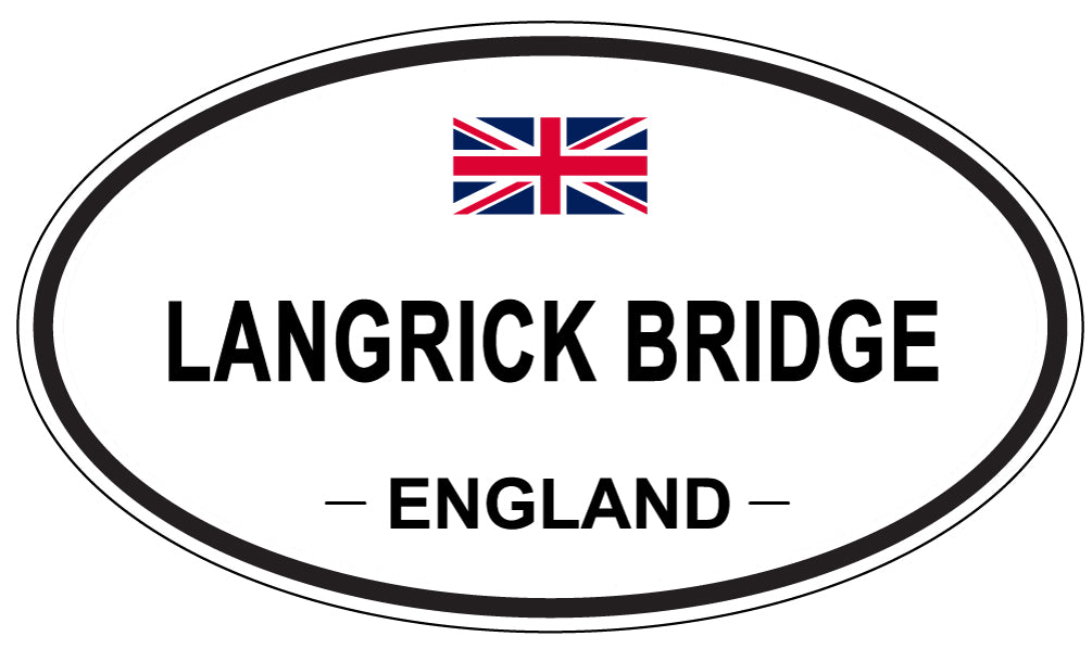 LANGRICK BRIDGE, England - Oval Magnet