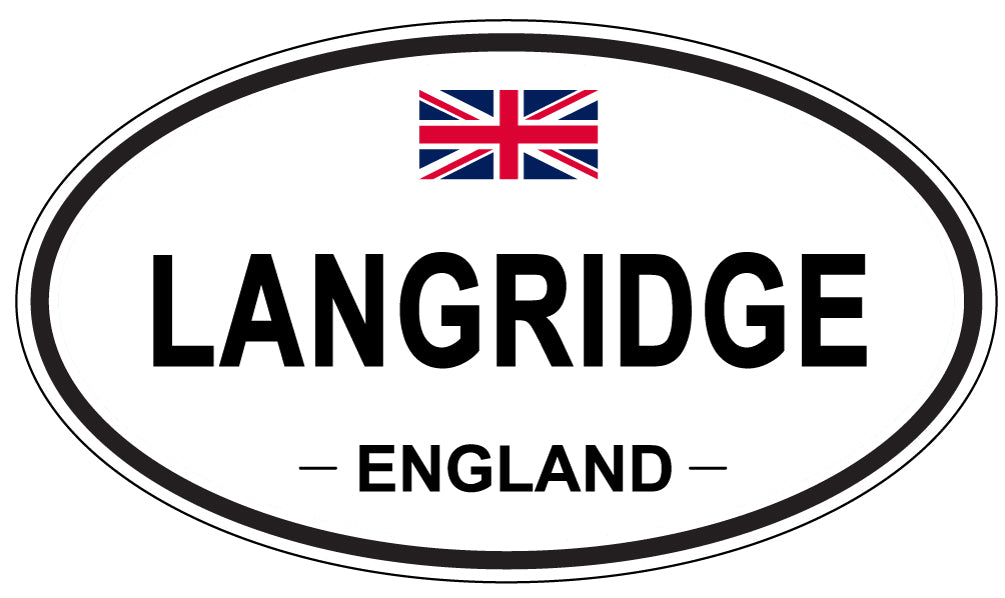 LANGRIDGE, England - Oval Magnet