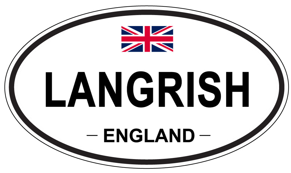 LANGRISH, ENGLAND - Oval Sticker