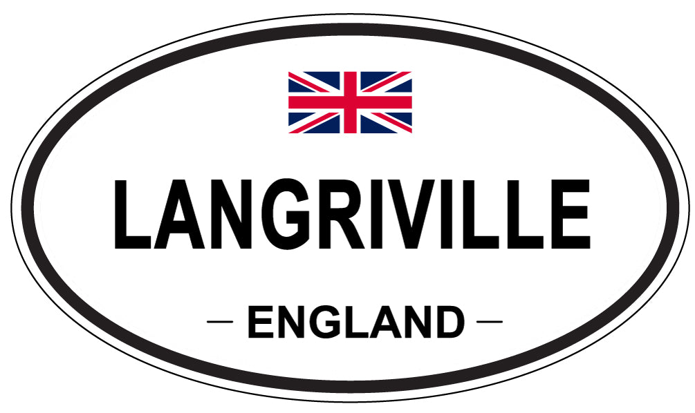 LANGRIVILLE, ENGLAND - Oval Sticker