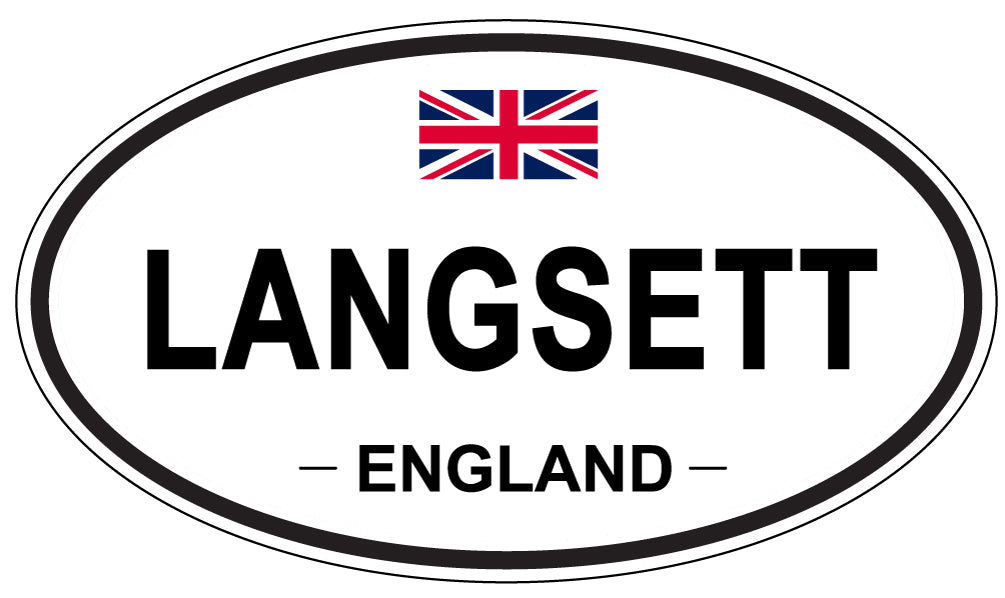 LANGSETT, England - Oval Magnet