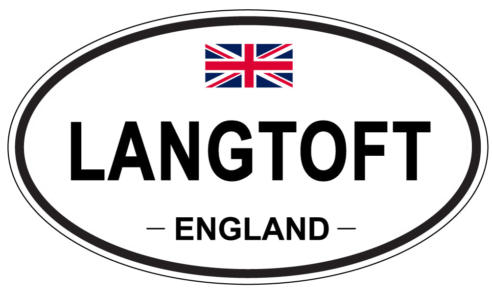 LANGTOFT, ENGLAND - Oval Sticker