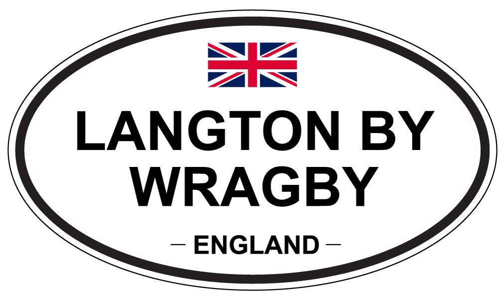 LANGTON BY WRAGBY, England - Oval Magnet