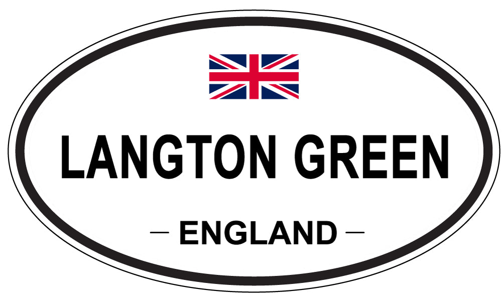 LANGTON GREEN, ENGLAND - Oval Sticker
