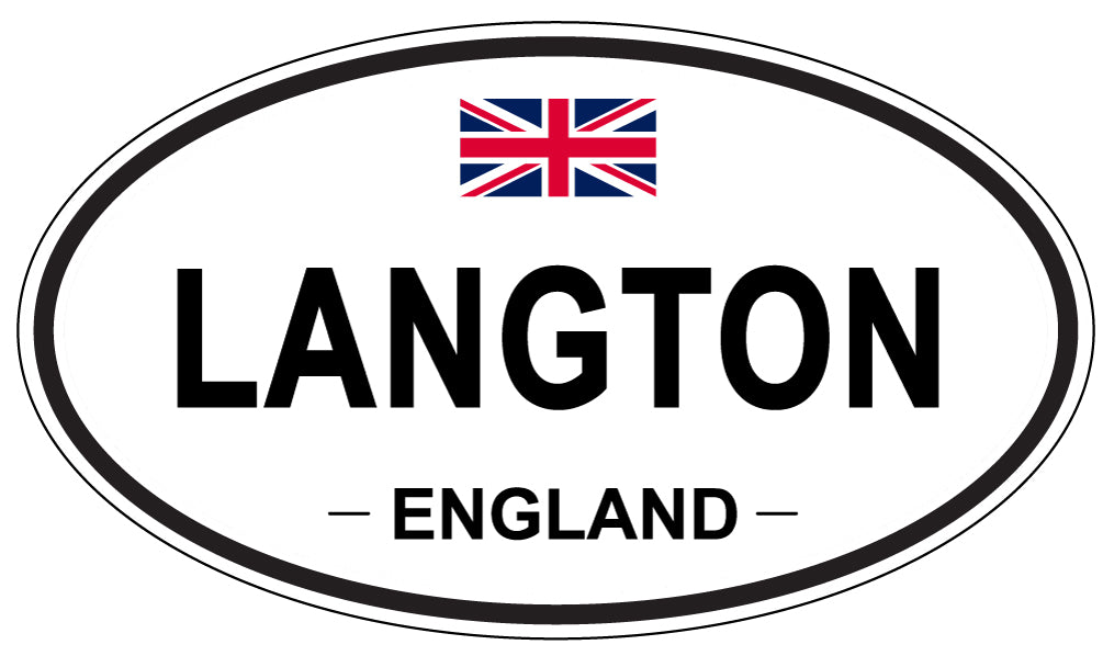 LANGTON, England - Oval Magnet