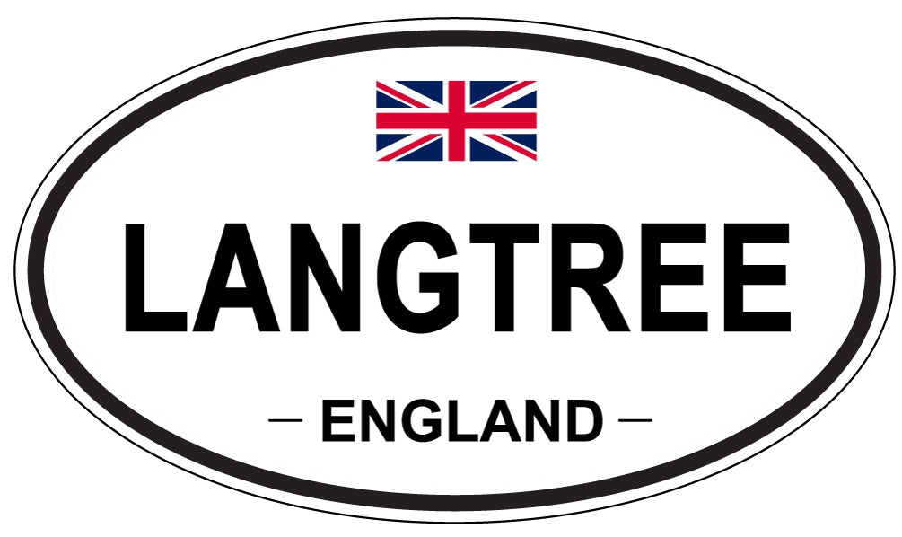 LANGTREE, England - Oval Magnet