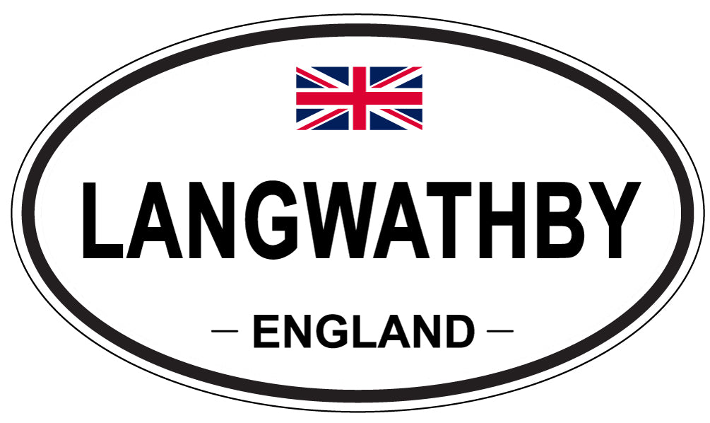LANGWATHBY, ENGLAND - Oval Sticker