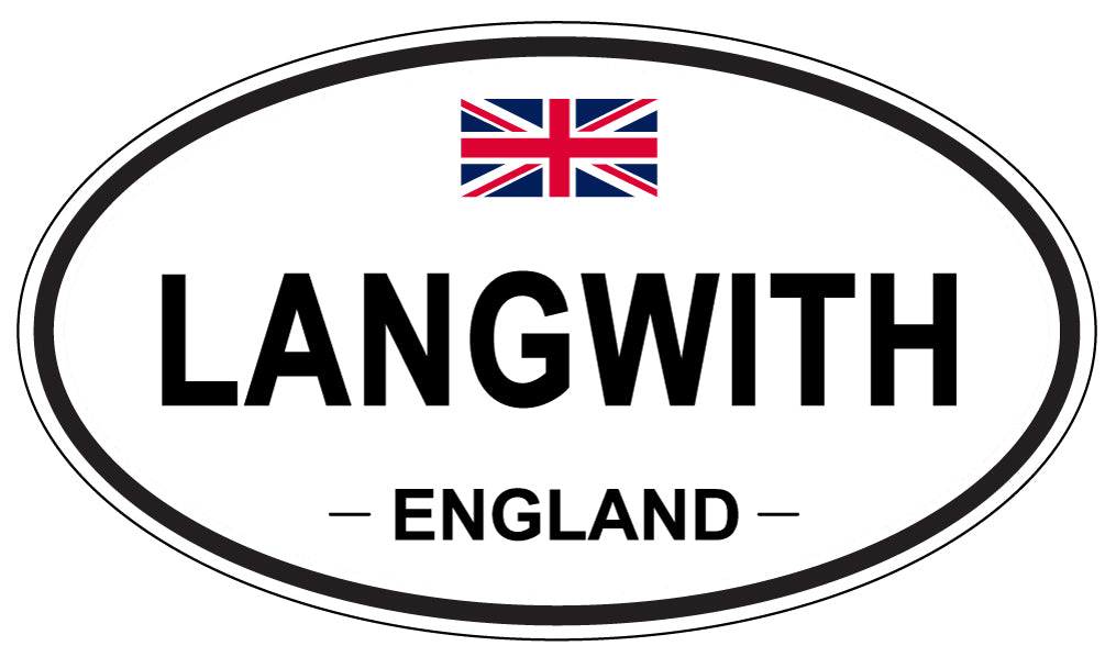 LANGWITH, England - Oval Magnet