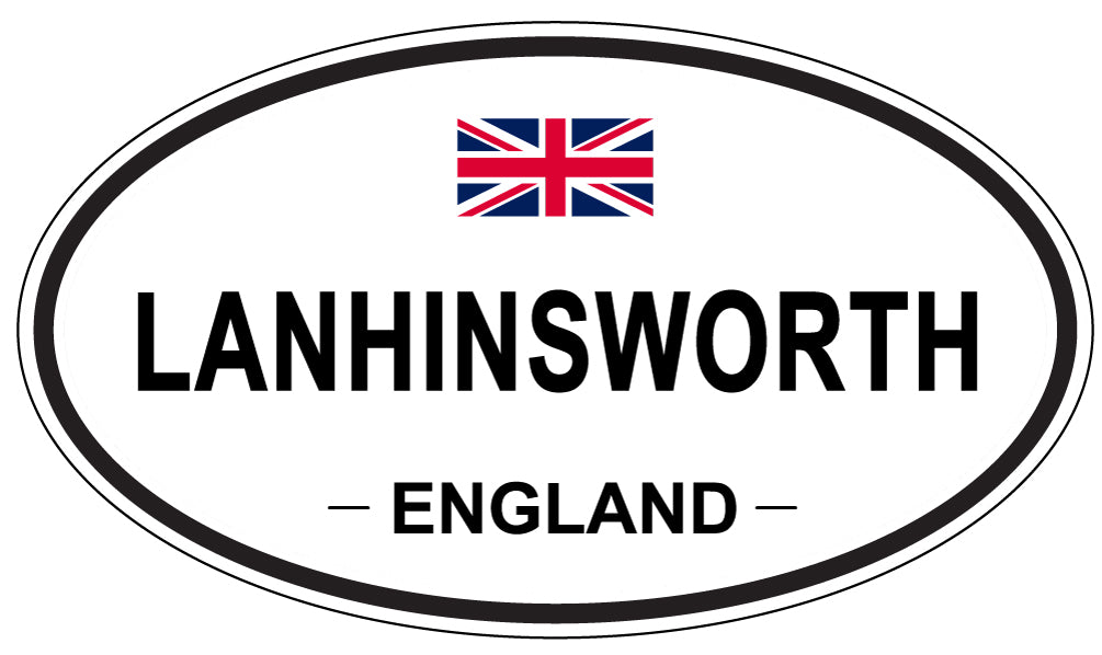 LANHINSWORTH, ENGLAND - Oval Sticker