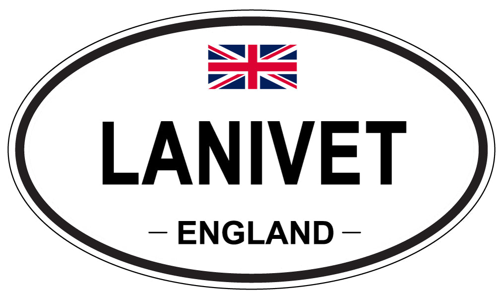 LANIVET, England - Oval Magnet