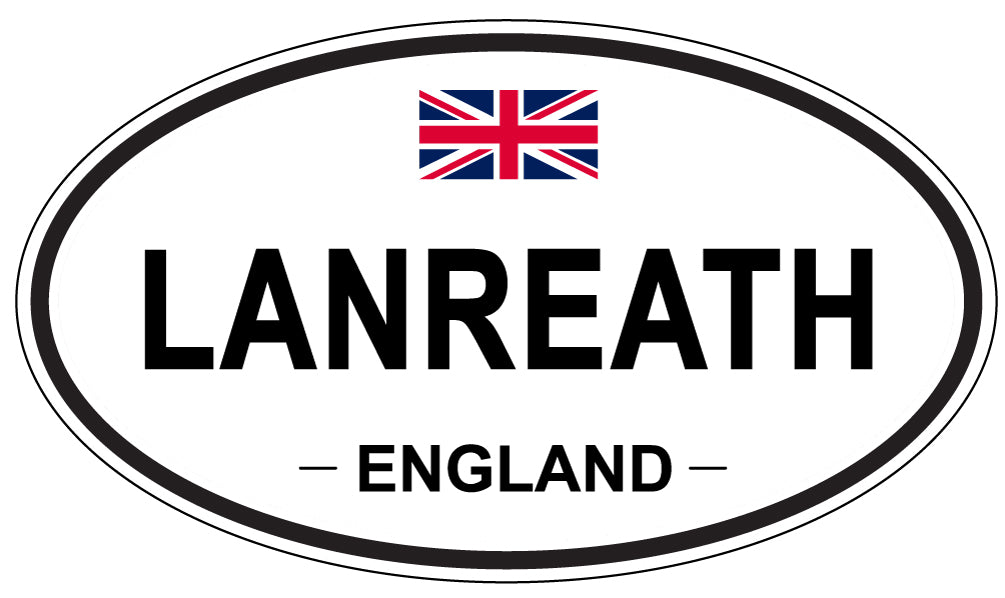 LANREATH, ENGLAND - Oval Sticker