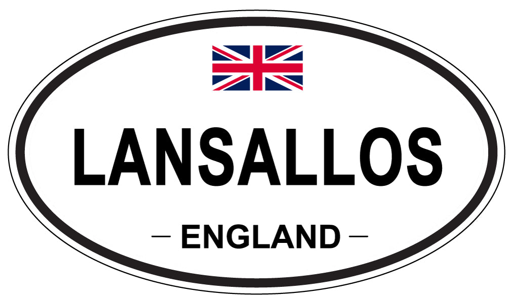 LANSALLOS, England - Oval Magnet