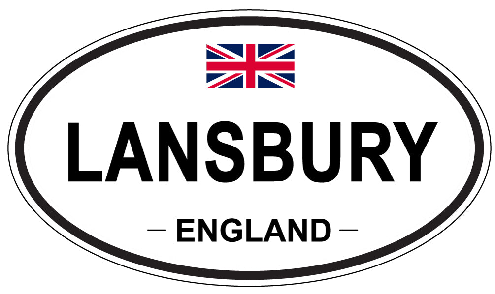 LANSBURY, ENGLAND - Oval Sticker