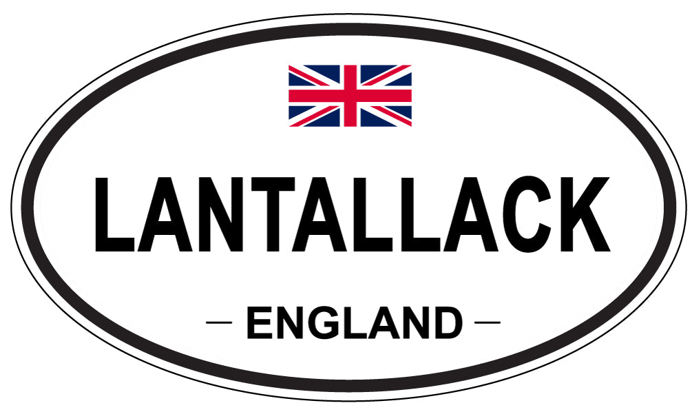 LANTALLACK, ENGLAND - Oval Sticker