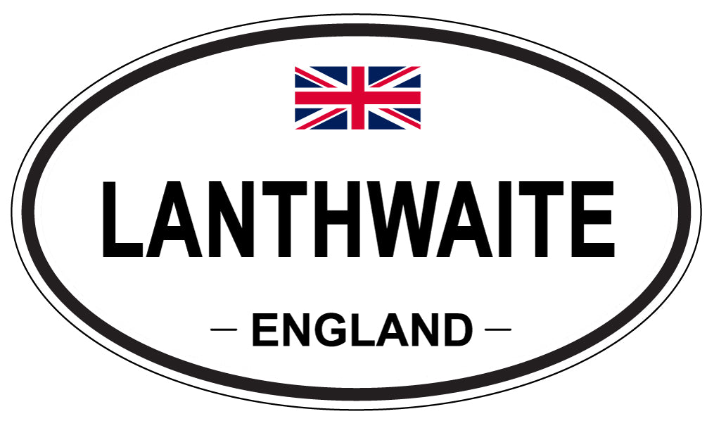LANTHWAITE, ENGLAND - Oval Sticker