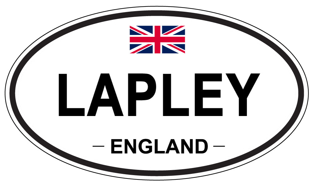 LAPLEY, ENGLAND - Oval Sticker