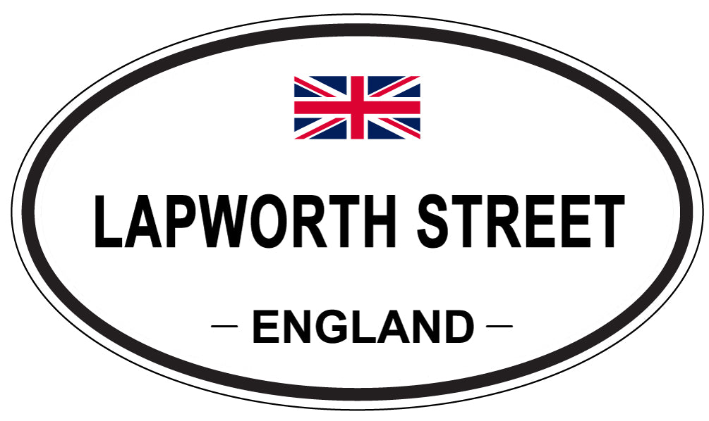 LAPWORTH STREET, ENGLAND - Oval Sticker