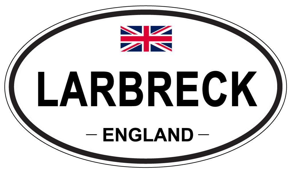LARBRECK, England - Oval Magnet