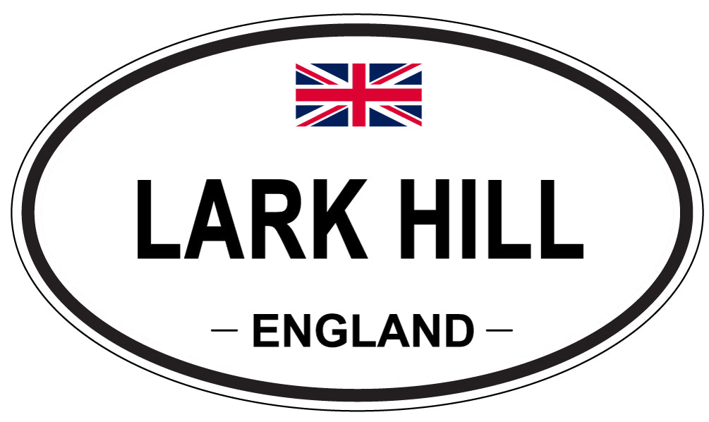 LARK HILL, ENGLAND - Oval Sticker