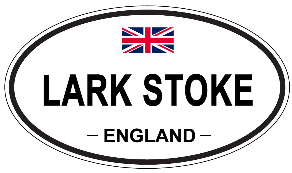 LARK STOKE, ENGLAND - Oval Sticker