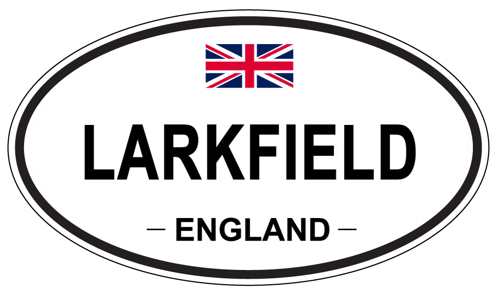 LARKFIELD, ENGLAND - Oval Sticker