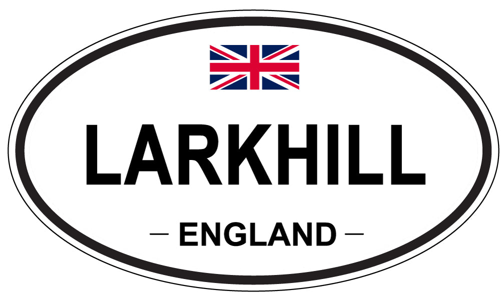 LARKHILL, ENGLAND - Oval Sticker