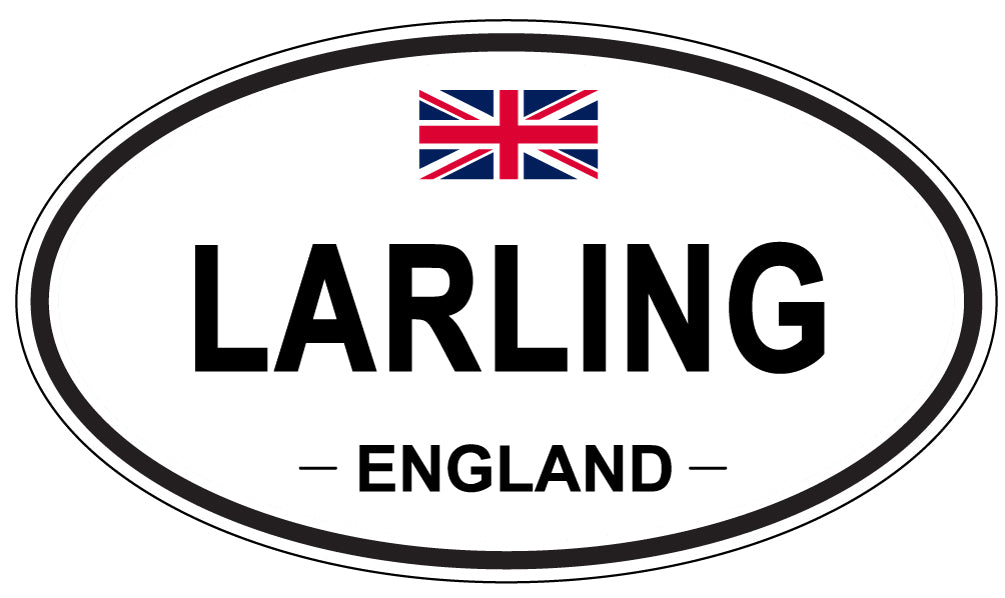 LARLING, ENGLAND - Oval Sticker
