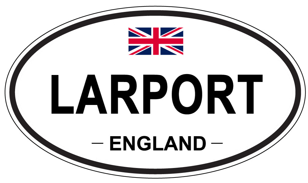 LARPORT, England - Oval Magnet