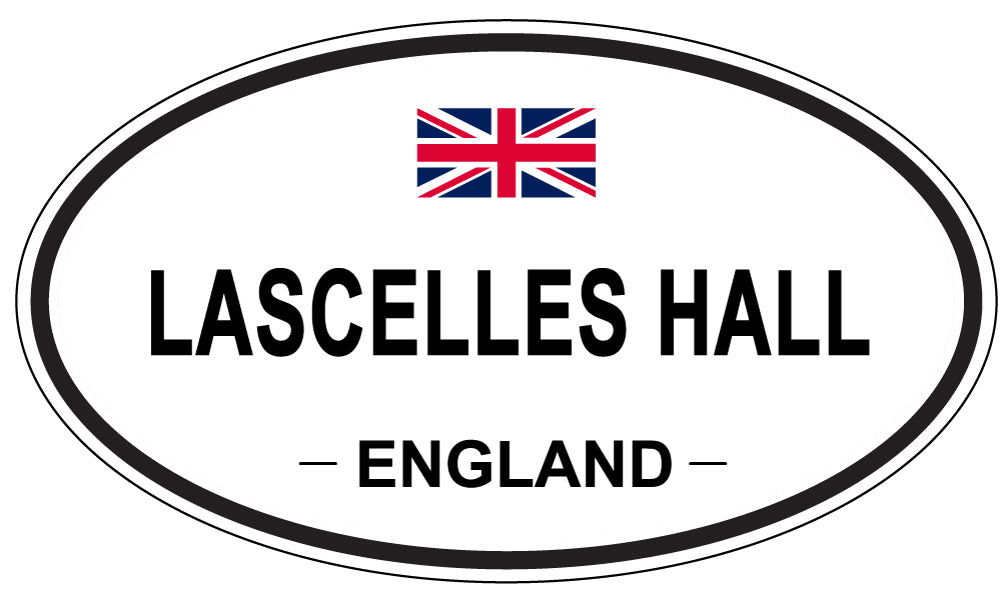 LASCELLES HALL, ENGLAND - Oval Sticker