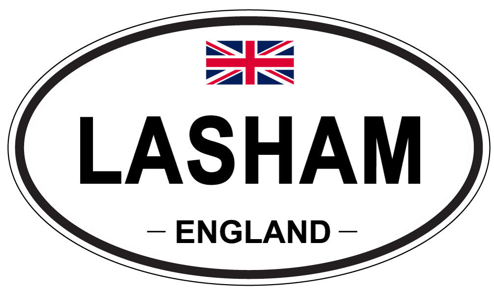 LASHAM, England - Oval Magnet